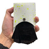 ANNAK エンボスハンドペイントレザー コンパクト折り紙ウォレット