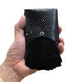 ANNAK エンボスハンドペイントレザー コンパクト折り紙ウォレット