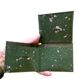 ANNAK エンボスハンドペイントレザー コンパクト折り紙ウォレット