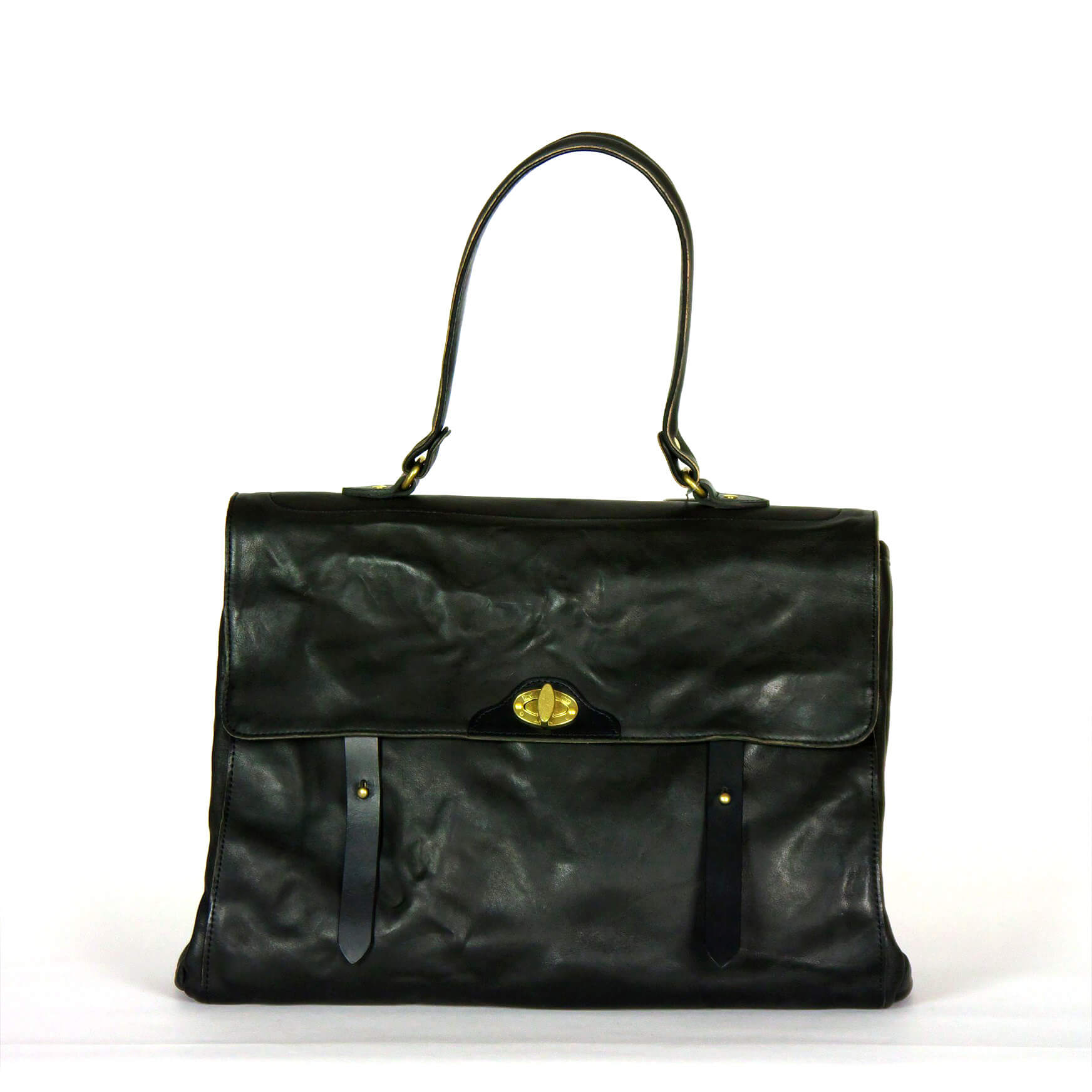 annak ひねりハンドウォッシュワンショルダーバッグ ブラック