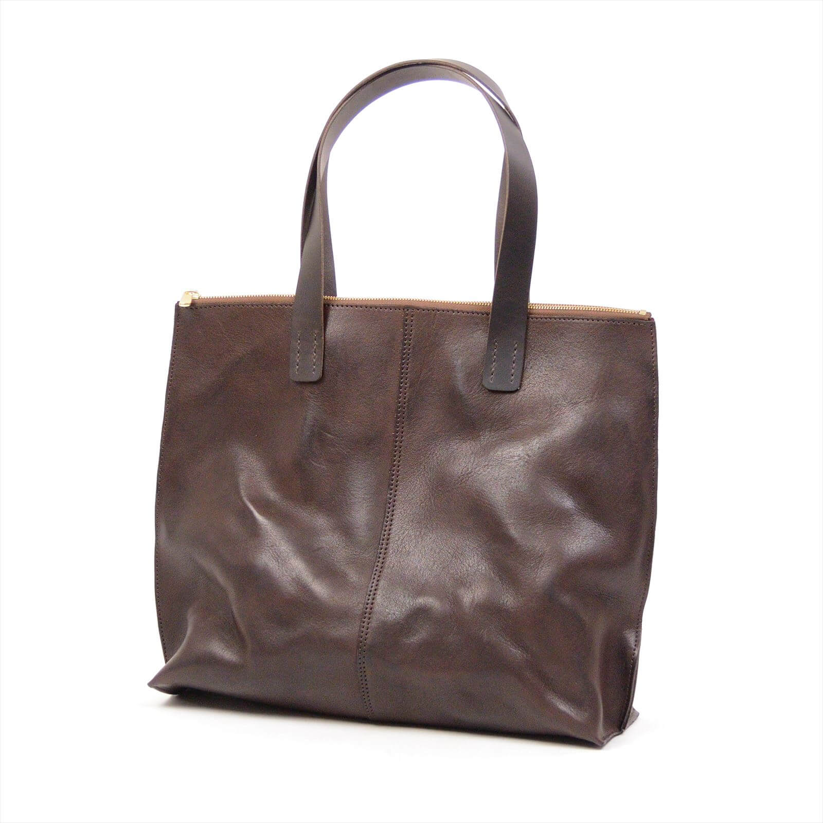 annak ビッグハンドウォッシュトートバッグ ダークブラウン