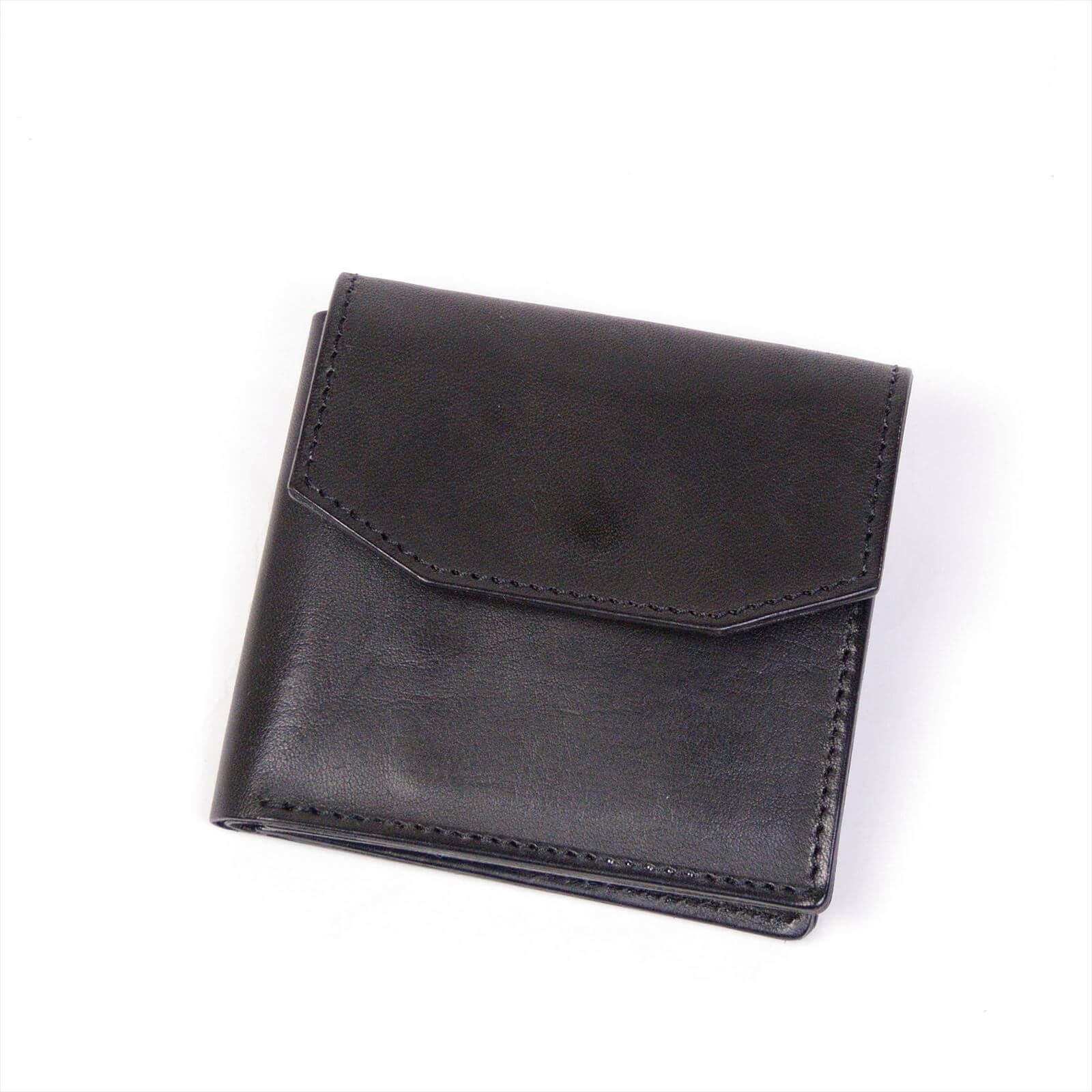 annak コンパクト2つ折り財布 ブラック