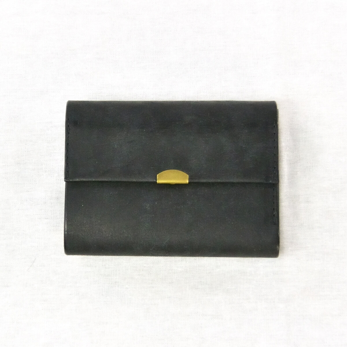 annak プエブロレザー3つ折りウォレット ブラック