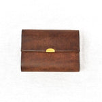 annak プエブロレザー3つ折りウォレット ダークブラウン