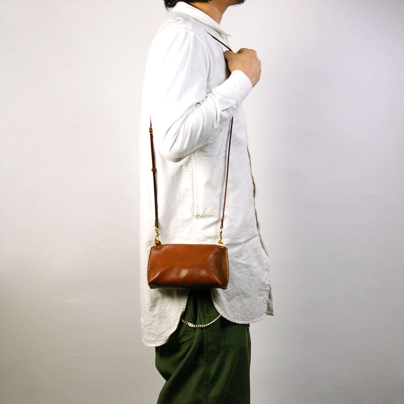 annak マチ付ハンドウォッシュミニショルダー