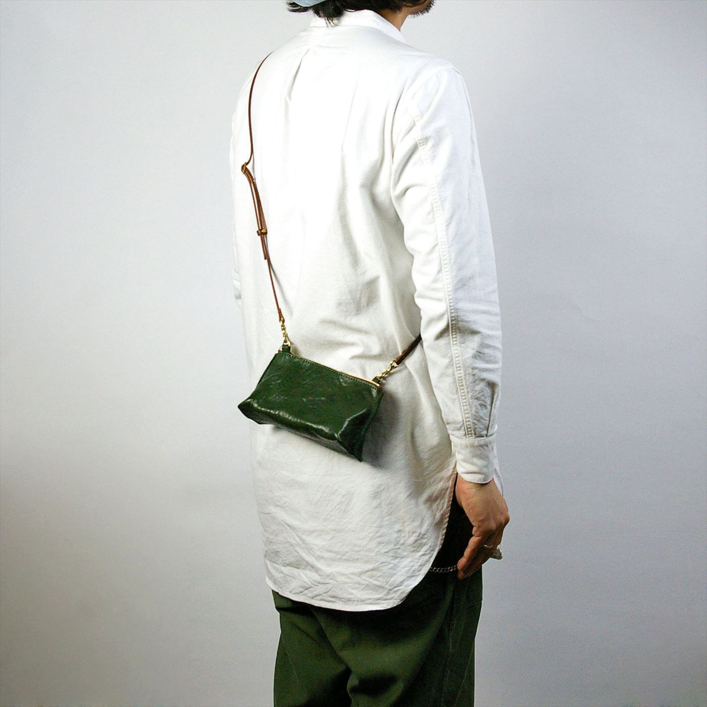 annak マチ付ハンドウォッシュミニショルダー