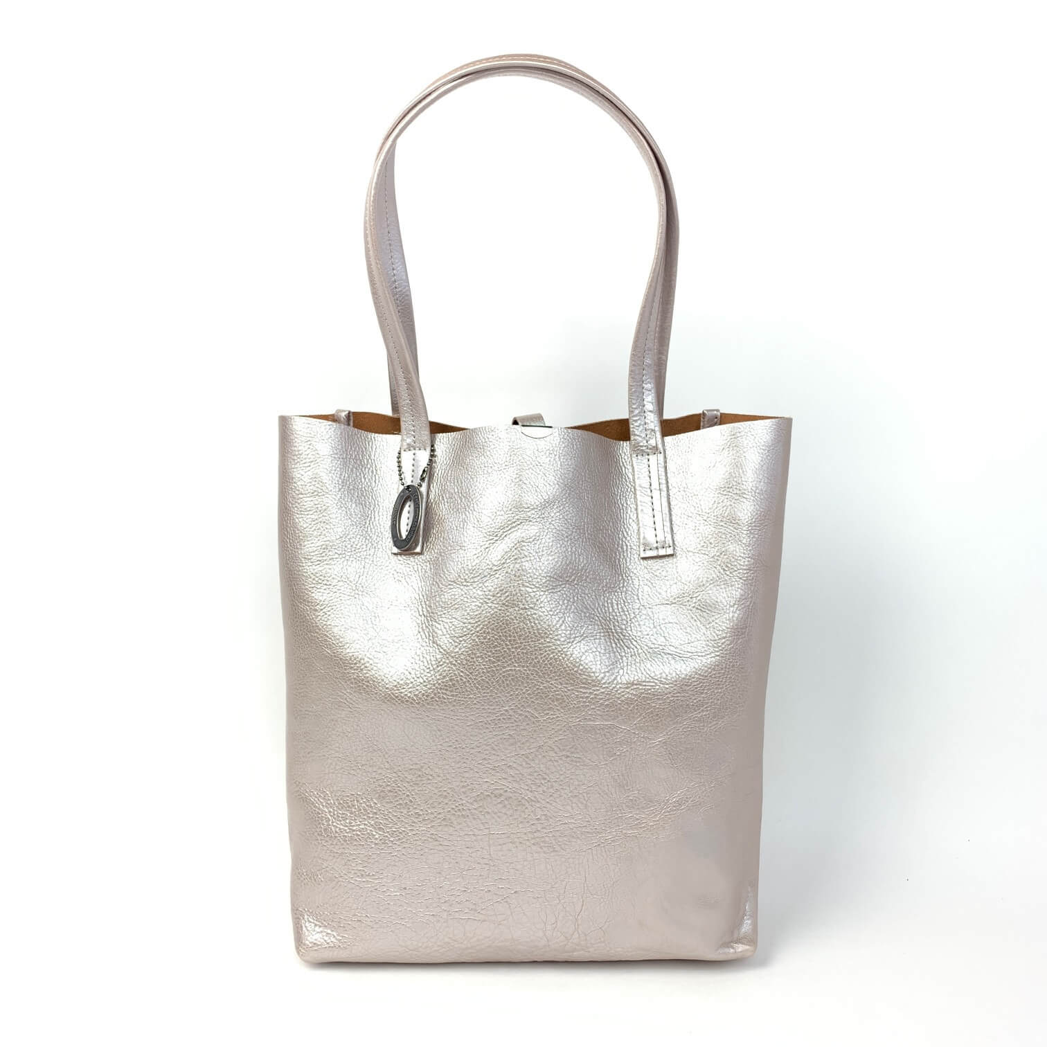 annak タテ型トートバッグ シルバー