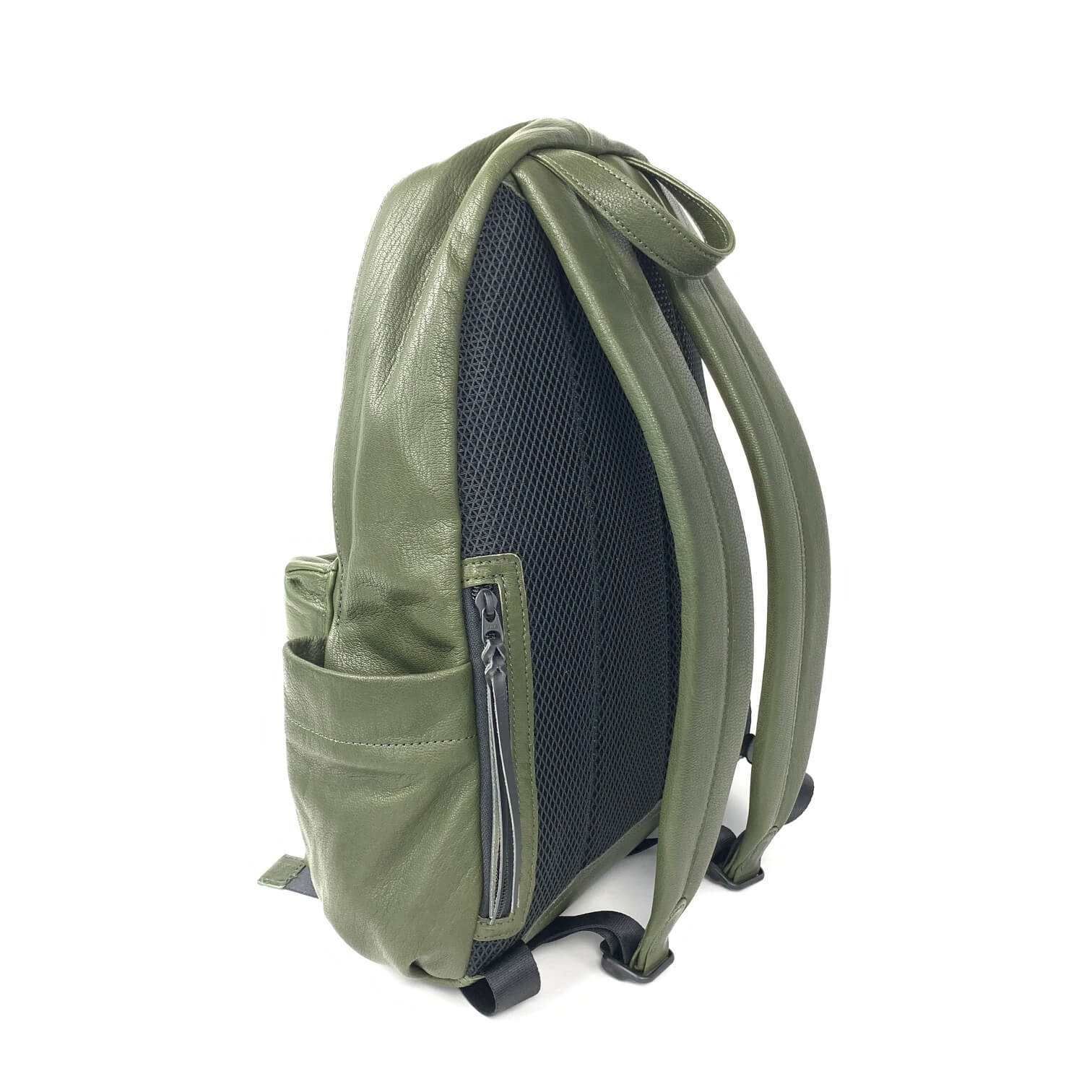 annak ゴートレザーリュック グリーン