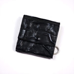 annak 外小銭リング付3つ折りハンドウォッシュ財布 ブラック