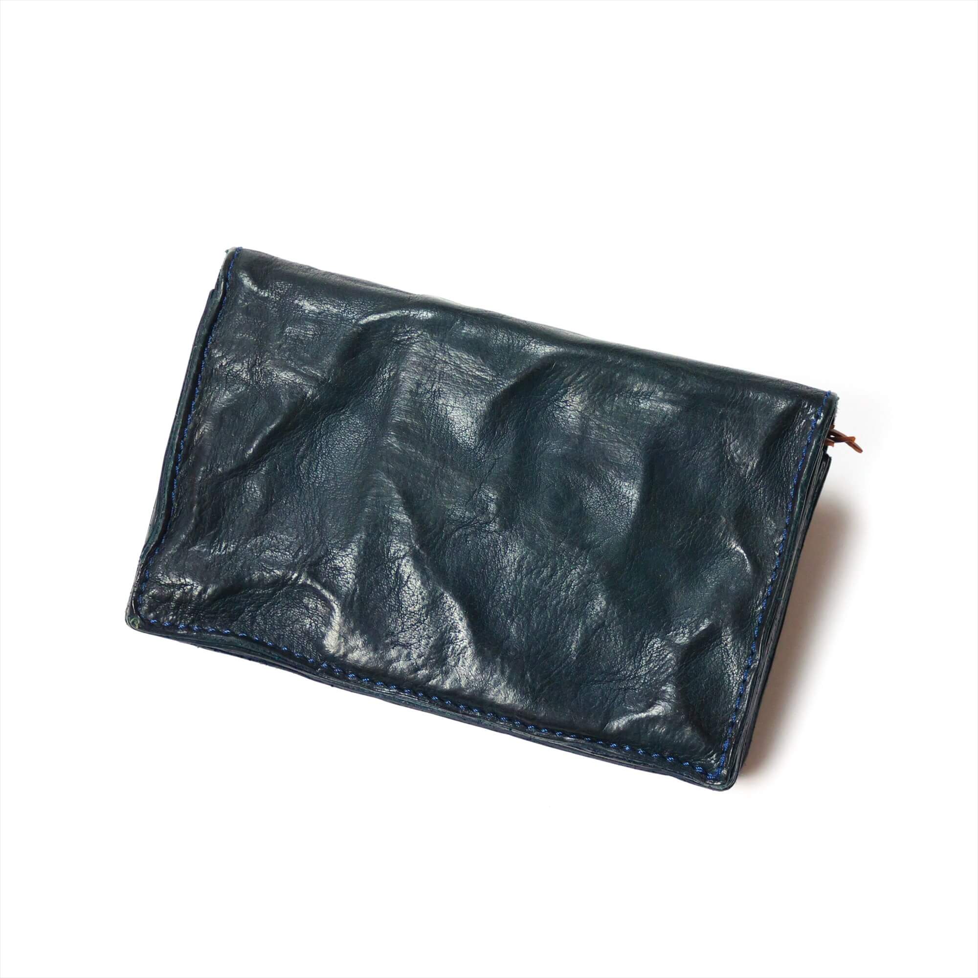 annak ミドルサイズハンドウォッシュ財布 ネイビー