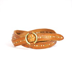 annak ピンなしスタッズハンドウォッシュベルト ベージュ