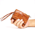 annak フラップ付ハンドウォッシュ2つ折り蛇腹財布