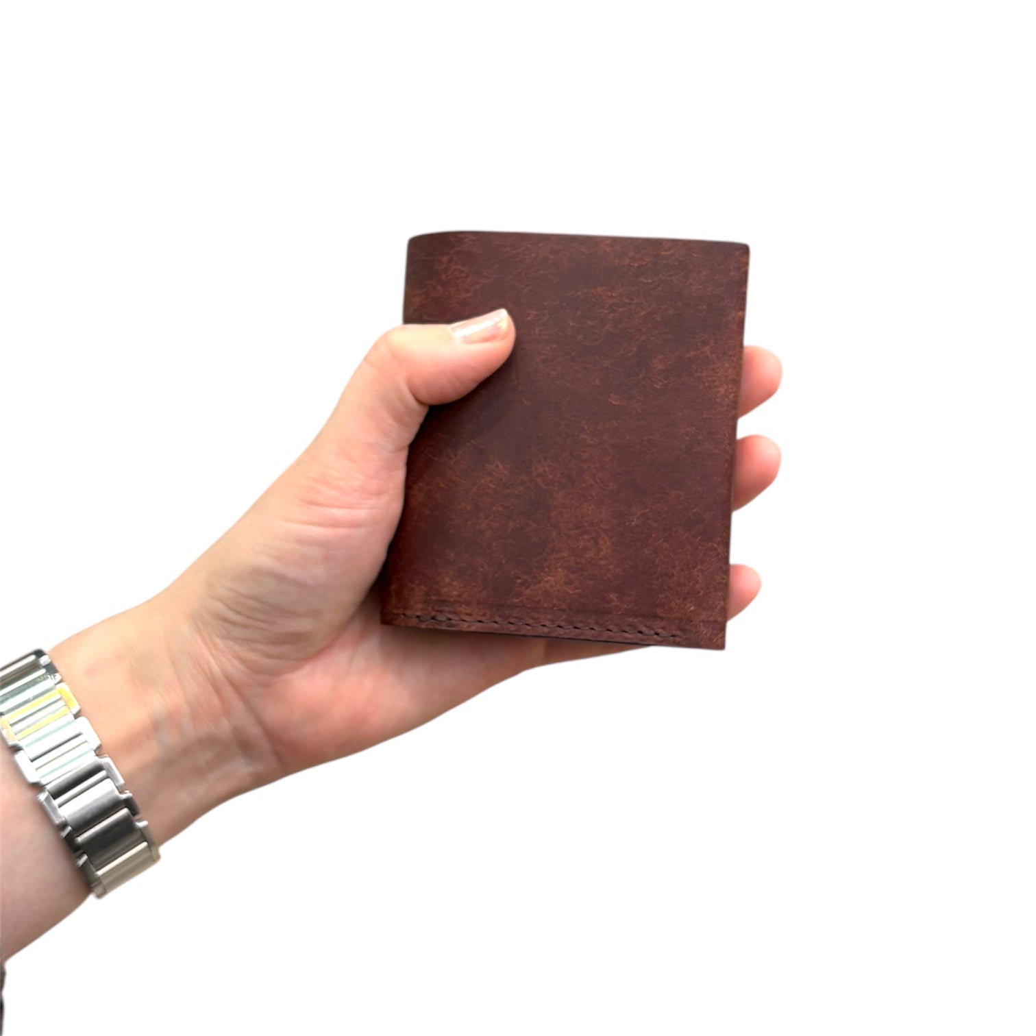 ANNAK Amanda 油皮緊湊型圓形拉鍊錢包