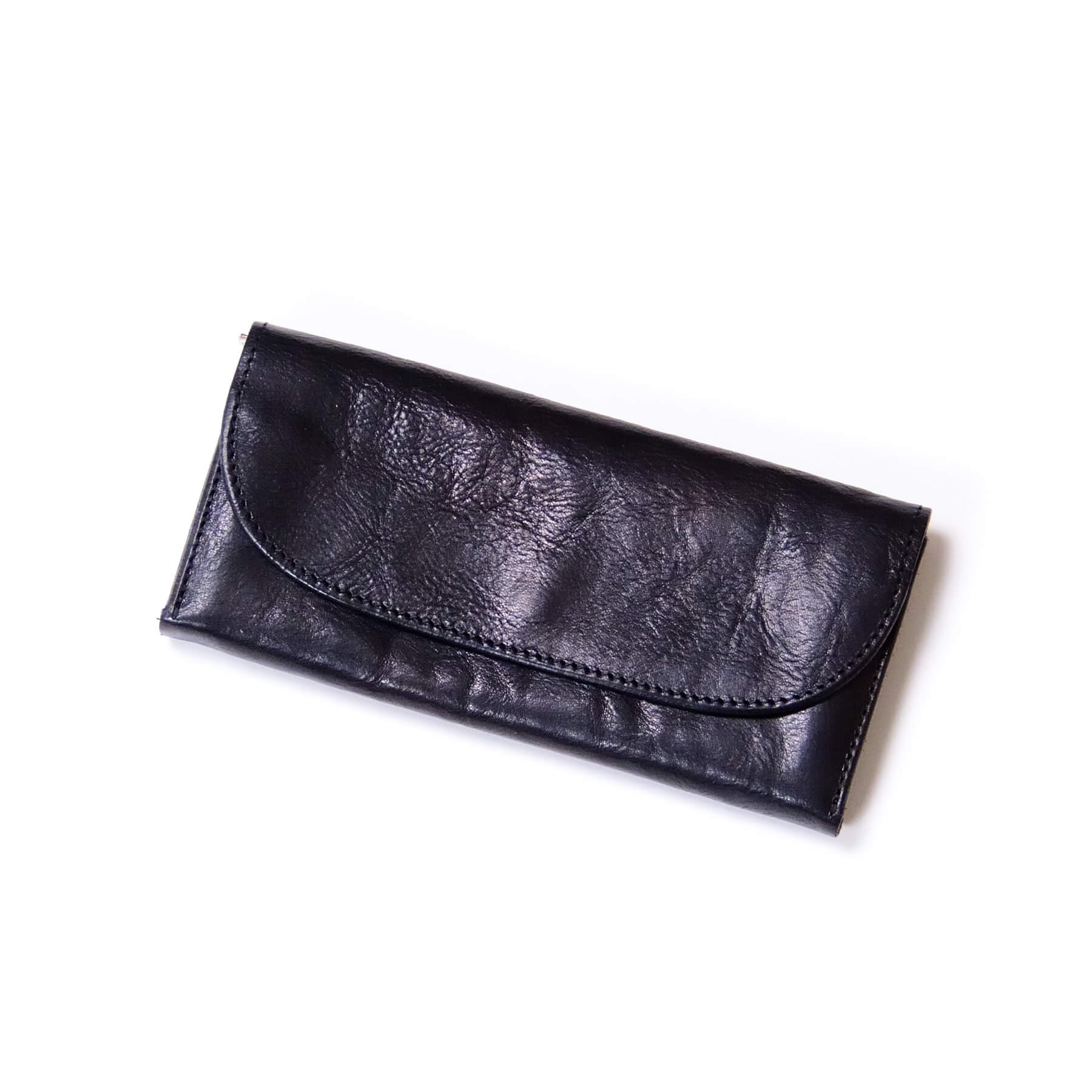 annak スリムオールレザー長財布 ブラック