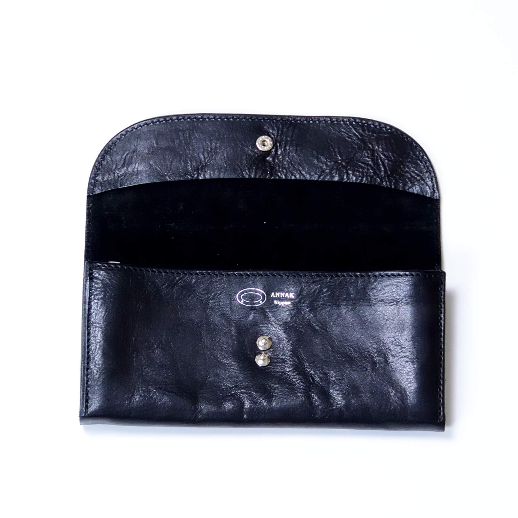 annak スリムオールレザー長財布