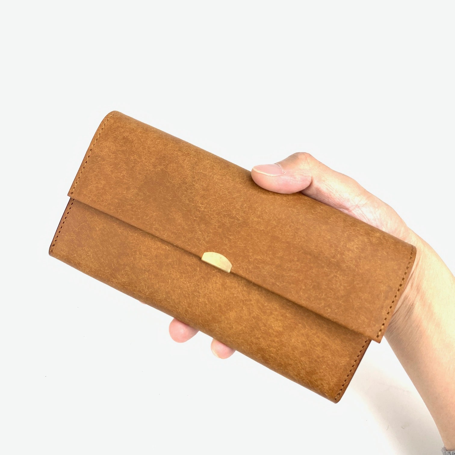 Anak Pueblo Leather Slim Long Wallet
